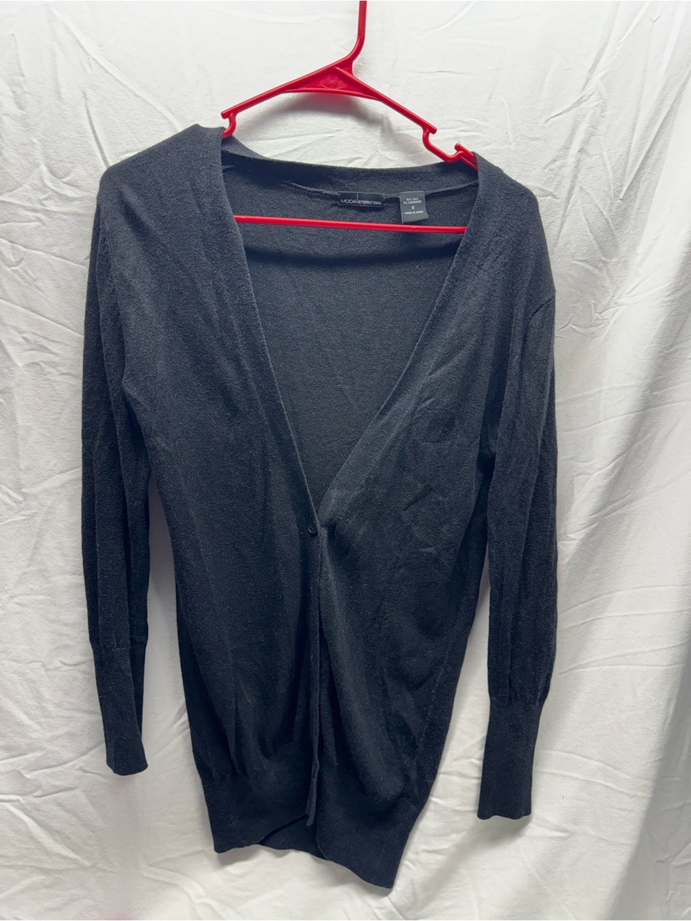 Women’s Black Open Front Sweater Cardigan